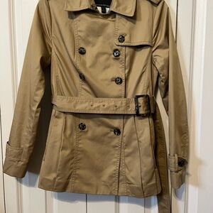 Banana Republic Tan Trench Coat with Belted Waist